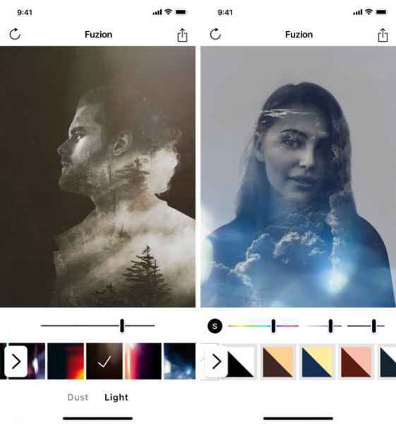 Fuzion – редактор, который создает потрясающие фото в два касания